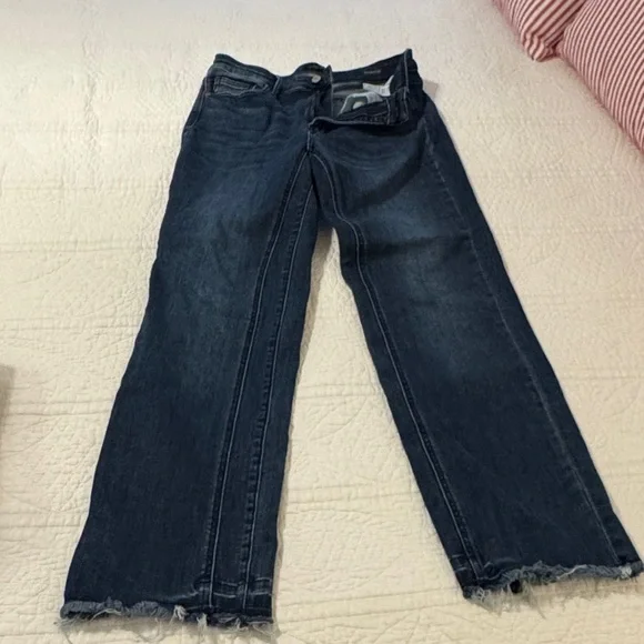 Judy Blue Dark Wash Straight Fit Jeans - Picture 1 of 6
